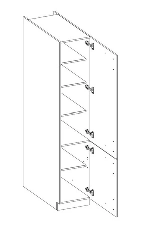 Zestaw mebli kuchennych narożny EkoWhite 300x310 cm minimalizm skandynawskiego stylu oraz modernizmu prostej formy idealny do każdego wnętrza