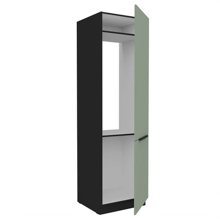 Zestaw mebli kuchennych Treviso Bl 390 cm stylowe szafki kuchenne z frontami wykonanymi w technologii anti fingerprint metalowe uchwyty