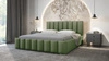 Łóżko tapicerowane Foggo 160x200 miętowe stylowe łóżko z pojemnikiem na pościel wygodny zagłówek zachwyca eleganckim designem