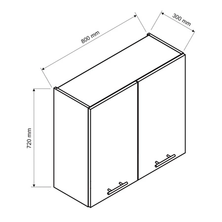 Zestaw mebli kuchennych Zova 260 cm biały meble do kuchni odporne na wilgoć parę wodną i uszkodzenia frezowane uchwyty