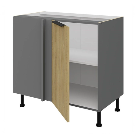 Szafka kuchenna narożna dostawiana Corsico 105 ND 1F BB lewa metalowy uchwyt krawędziowy odporność na działanie wilgoci i uszkodzenia