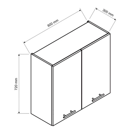 Zestaw mebli kuchennych Zova 240 cm biały meble do kuchni odporne na wilgoć parę wodną i uszkodzenia frezowane uchwyty