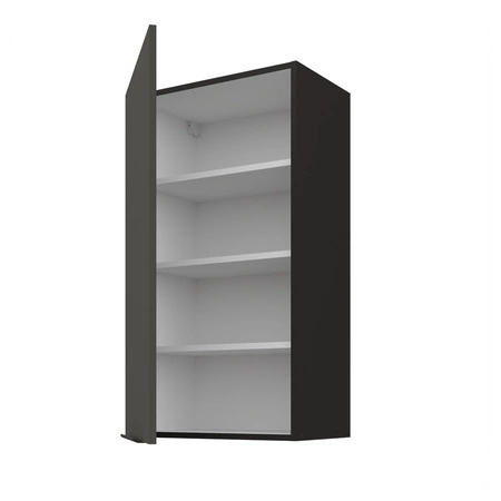 Zestaw mebli kuchennych Aversa Bl 390 cm stylowe szafki kuchenne z frontami wykonanymi w technologii anti fingerprint metalowe uchwyty