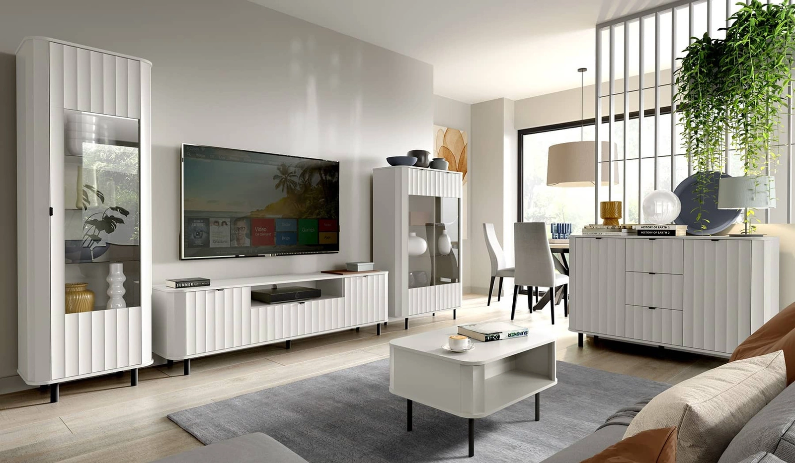 Zestaw mebli do salonu Novado Meble do pokoju dziennego Meblościanka do salonu