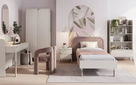 Zestaw mebli Harmony beżowy / truflowy nowoczesny design stylowy zestaw mebli do pokoju dziecka w stylu minimalistycznym