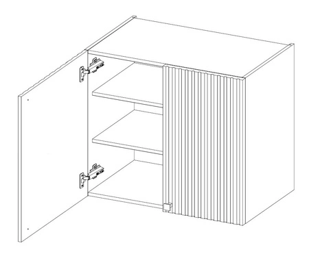Zestaw mebli kuchennych narożny Verdi 250x280 cm meble do kuchni odporne na wilgoć parę wodną i uszkodzenia czarne metalowe uchwyty