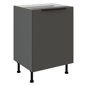 Szafka kuchenna stojąca z półką Aversa Ant 60 D 1F BB szafka odporna na uszkodzenia wykończenie frontów w technologii anti fingerprint