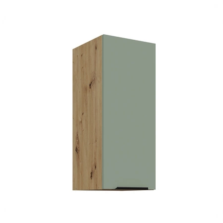 Zestaw mebli kuchennych Treviso Ar 255 cm stylowe szafki kuchenne z frontami wykonanymi w technologii anti fingerprint metalowe uchwyty