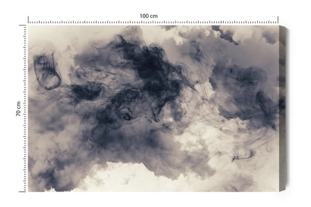 Obraz na płótnie abstrakcyjne ciemne chmury 100x70 cm ozdoba każdego wnętrza obraz w stonowanej kolorystyce wysoka jakość wykonania