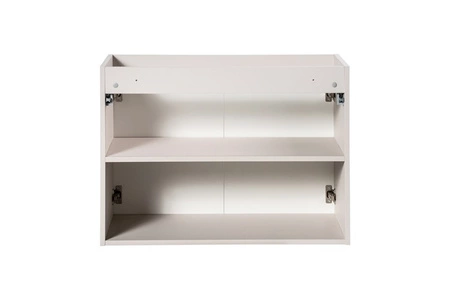 Szafka pod umywalkę Nova 80 cm beżowa funkcjonalna szafka do łazienki gustowne frezowane uchwyty odporność na działanie wilgoci