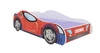 Łóżko Spider 80x160 cm designerskie łóżko z materacem w kształcie samochodu z ozdobnym nadrukiem wykonane z solidnych materiałów
