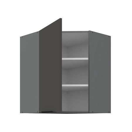 Szafka kuchenna narożna wisząca Aversa Ant 60x60 GN-72 1F odporna na uszkodzenia wykończenie frontów w technologii anti fingerprint
