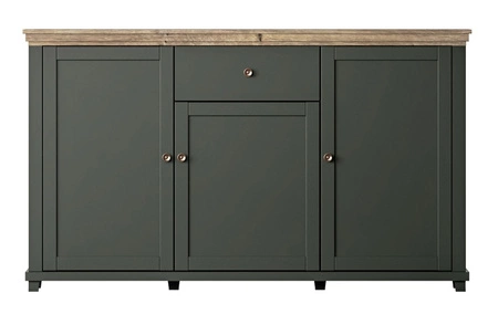 Komoda z szufladą Evora 160 cm funkcjonalna idealna do wnętrz w stylu nowoczesnym klasycznym i skandynawskim