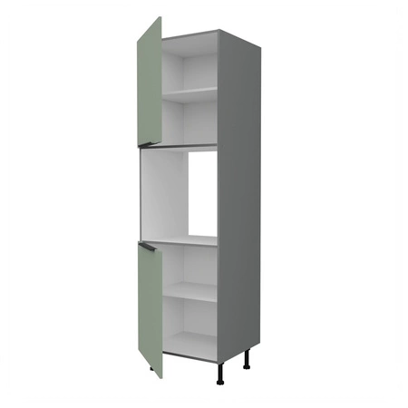 Słupek kuchenny Treviso Ant 60 DP-215 2F szafka do zabudowy piekarnika fronty wykonane w innowacyjnej technologii anti fingerprint