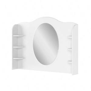 Nadstawka do biurka Story 110 cm biała toaletka z półkami funkcjonalny dodatek do uporządkowania dziewczęcych drobiazgów