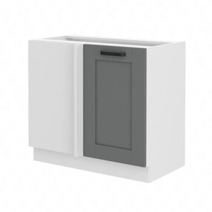 Szafka kuchenna narożna dostawiana Avola 105 ND 1F BB lewa szafka odporna na parę wodną rozlaną ciecz i wysoką temperaturę