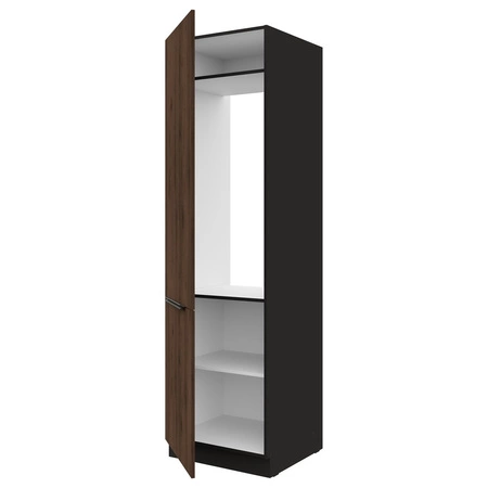 Słupek kuchenny Brianza 60 LO-210 2F szafka do zabudowy lodówki metalowe uchwyty szafka odporna na działanie wilgoci i uszkodzenia