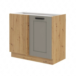 Szafka kuchenna narożna dostawiana Linosa 105 ND 1F BB lewa szafka odporna na parę wodną rozlaną ciecz i wysoką temperaturę