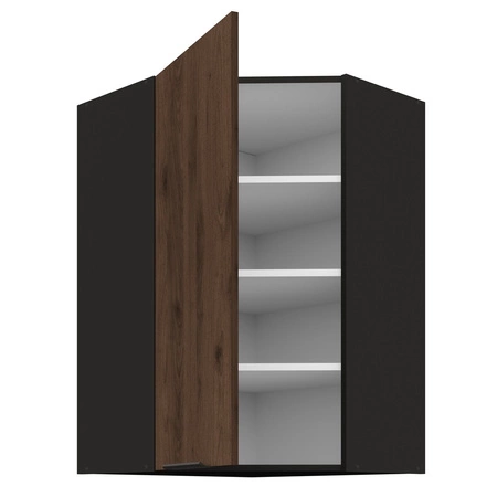 Szafka kuchenna narożna wisząca Brianza 60x60 GN-90 1F metalowy uchwyt krawędziowy szafka odporna na działanie wilgoci i uszkodzenia