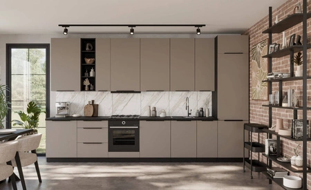 Szafka kuchenna pod zlewozmywak Fiuggi Bl 50 ZL 1F BB szafka odporna na uszkodzenia wykończenie frontów w technologii anti fingerprint