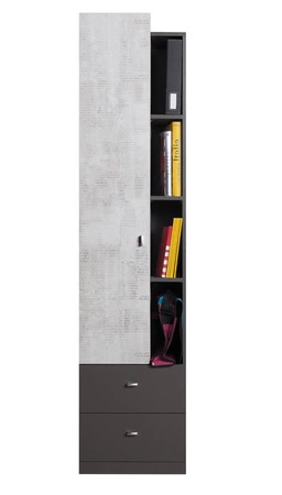 Zestaw mebli Tablo 5 grafit / enigma idealna propozycja do pokoju dziecięcego lub młodzieżowego w oryginalnej kolorystyce