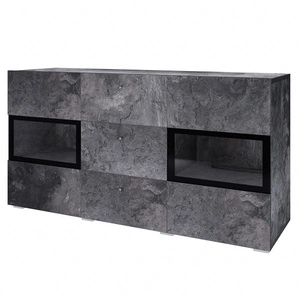 Komoda z szufladami Baros 132 cm schiefer nowoczesne kształty w wyjątkowej stylizacji