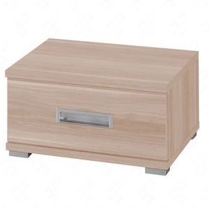 Szafka nocna z szufladą Penelopa dąb sonoma jasny funkcjonalny mebel do sypialni lub pokoju młodzieżowego obrzeża wykończone specjalną okleiną