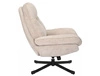 Fotel Harper beżowy funkcjonalny oraz nowoczesny fotel obrotowy z metalowymi nogami komfortowy podczas wypoczynku