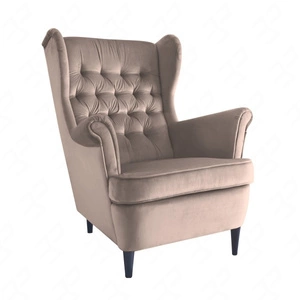 Fotel uszak Harry beżowy odporny na zaciągnięcia i zadrapania komfortowy podczas wypoczynku