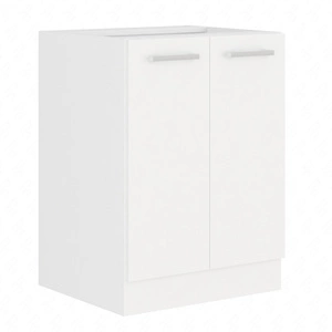 Szafka kuchenna stojąca z półką EkoWhite 60 D 2F BB szafka odporna na parę wodną wysoką temperaturę i rozlaną ciecz