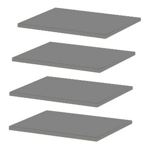 Półki do szafy Sandbox 101 cm szare doskonały dodatek do przeorganizowania przestrzeni i przechowywania