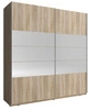 Szafa przesuwna Zoja 150 cm dąb sonoma nowoczesna szafa idealna do garderoby sypialni lub przedpokoju