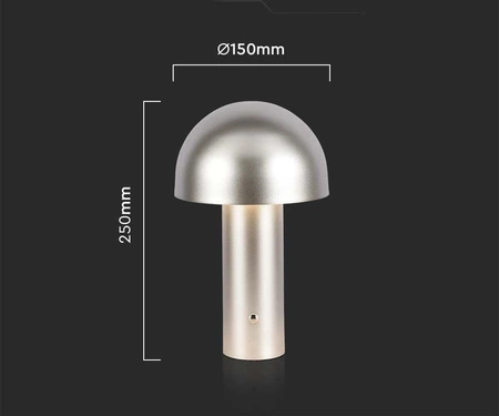 Lampka nocna Vivid złota 3W 3000K-6000K wysokiej jakości lampa do każdej aranżacji metalowa konstrukcja funkcja zmiany barwy światła