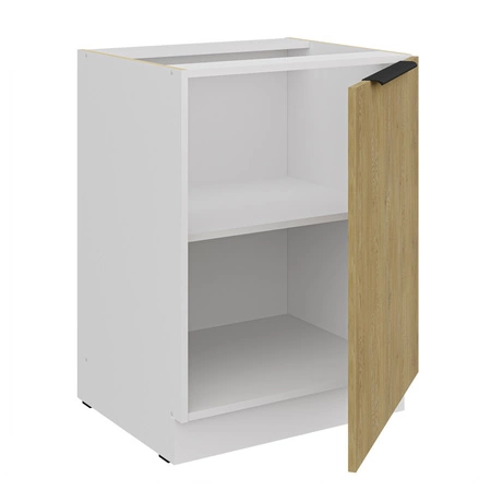 Zestaw mebli kuchennych Cremona 180 cm eleganckie szafki kuchenne o subtelnej i naturalnej kolorystyce idealny zestaw do małej kuchni