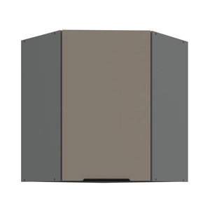 Szafka kuchenna narożna wisząca Fiuggi Ant 60x60 GN-72 1F odporna na uszkodzenia wykończenie frontów w technologii anti fingerprint