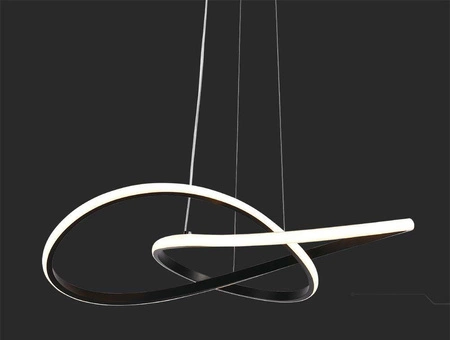 Lampa wisząca Bend czarna 20W 3000K designerska lampa LED elegancka forma w nowoczesnym stylu idealne dopełnienie salonu lub pokoju dziennego