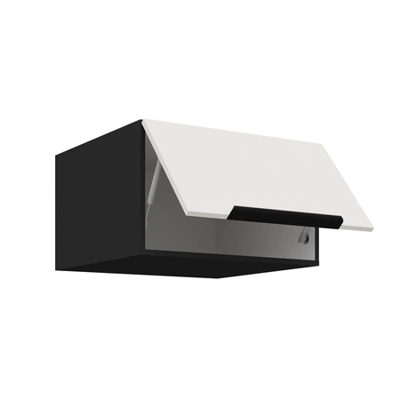 Zestaw mebli kuchennych Corato Bl 390 cm stylowe szafki kuchenne z frontami wykonanymi w technologii anti fingerprint metalowe uchwyty