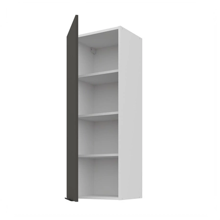 Zestaw mebli kuchennych narożny Aversa Wh 290x230 cm stylowe szafki kuchenne z frontami wykonanymi w technologii anti fingerprint