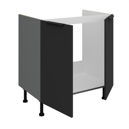 Szafka kuchenna pod zlewozmywak Alatri Ant 80 ZL 2F BB szafka odporna na uszkodzenia wykończenie frontów w technologii anti fingerprint