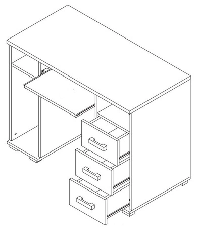 Zestaw mebli Maximus biały idealna propozycja do pokoju młodzieżowego lub pokoju dziecięcego w modnym stylu