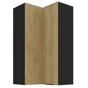 Szafka kuchenna narożna wisząca Crotone 60x60 GN-108 2F metalowy uchwyt krawędziowy szafka odporna na działanie wilgoci i uszkodzenia