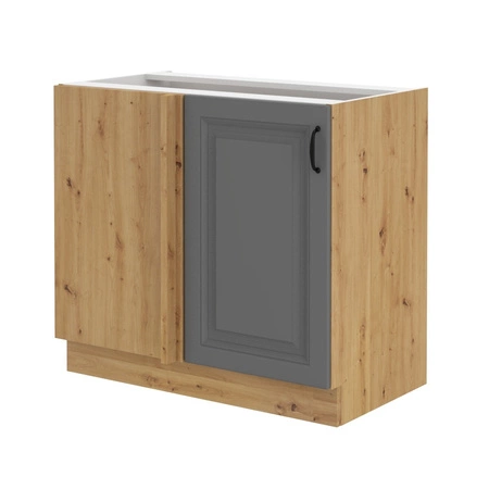 Szafka kuchenna narożna dostawiana Kea 105 ND 1F BB lewa szafka odporna na parę wodną wysoką temperaturę i rozlaną ciecz