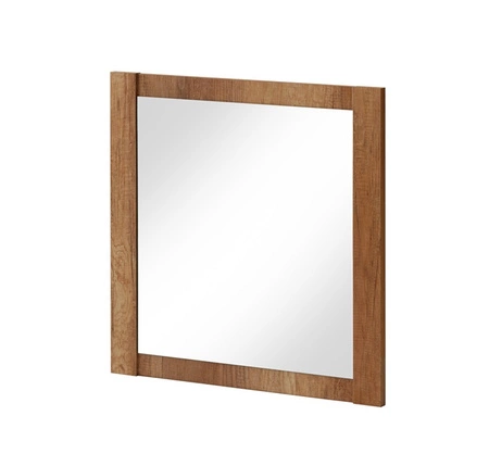 Lustro łazienkowe Classic 80x80 cm dąb romański dekoracyjne lustro w ramie nowoczesny i funkcjonalny dodatek do łazienki