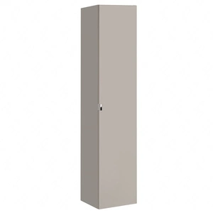 Słupek łazienkowy wiszący Santa Fe 35 cm szary krzemowy elegancka szafka do łazienki dwie szuflady we wnętrzu metalowy uchwyt krawędziowy