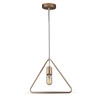 Lampa wisząca Set złota stylowa lampa sufitowa w kształcie trójkąta idealna do wnętrz w stylu nowoczesnym minimalistyczny design