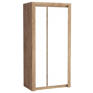 Szafa Livinio 98 cm dąb ribbeck / biały połysk modna naturalna kolorystyka szafa idealnie sprawdzi się w przedpokoju lub garderobie