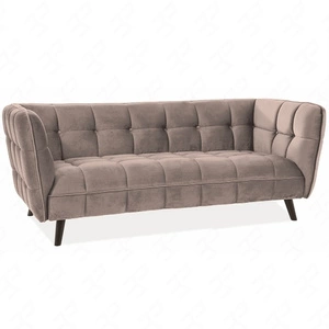 Sofa Castello III beżowa prosta i stylowa sofa wpisująca się w każdą aranżację idealna sofa z drewnianymi nogami