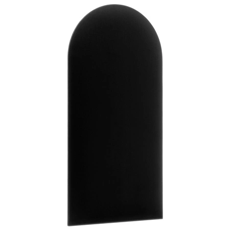 Panel tapicerowany Wally 30x100 cm czarny stylowy panel ścienny płotek welurowa tkanina modne wykończenie każdej aranżacji