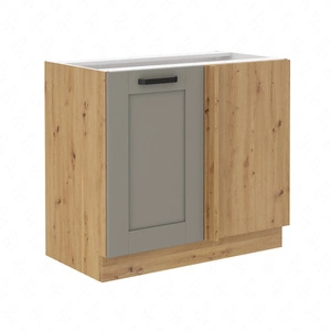 Szafka kuchenna narożna dostawiana Linosa 105 ND 1F BB prawa szafka odporna na parę wodną rozlaną ciecz i wysoką temperaturę