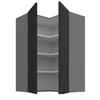 Szafka kuchenna narożna wisząca Alatri Ant 60x60 GN-90 2F odporna na uszkodzenia wykończenie frontów w technologii anti fingerprint
